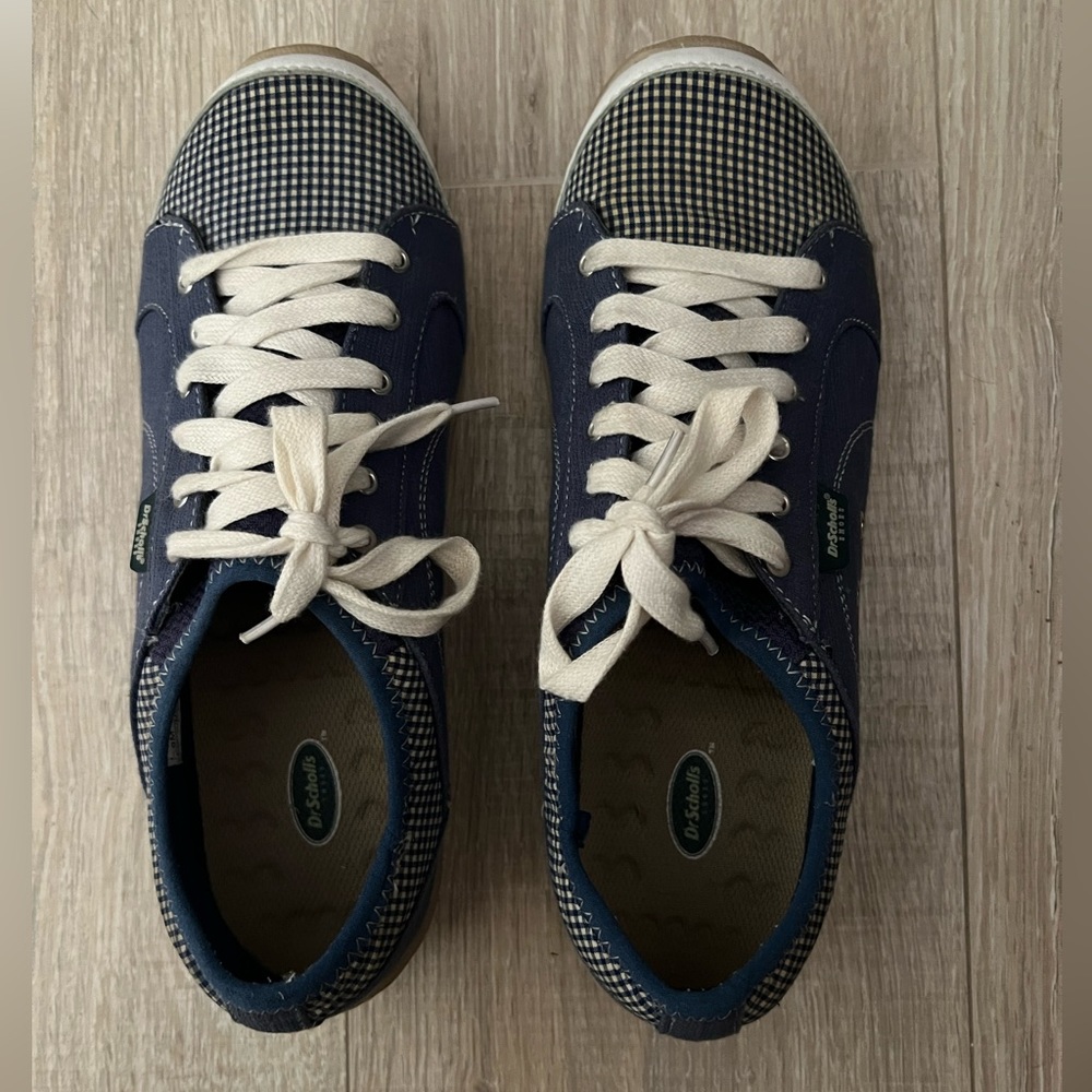 Dr. Scholl's Navy Blue and White Women's Sneakers